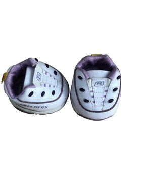 Build A Bear White Purple Light Up Twinkle Sketchers Sneakers Tennis Teddy Shoe
